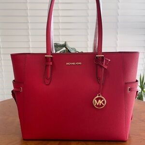 Michael Kors Red Tote Bag